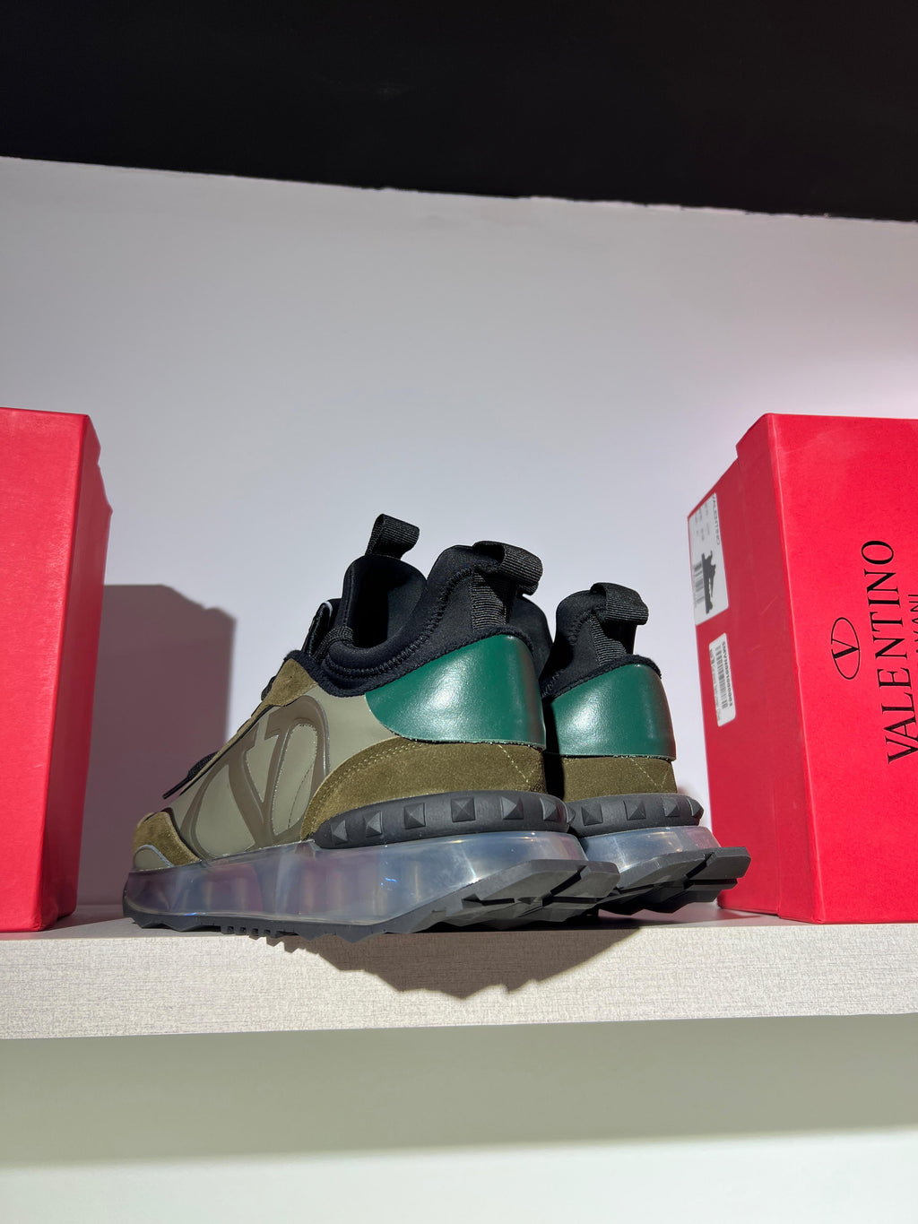 valentino garavani netrunner olive